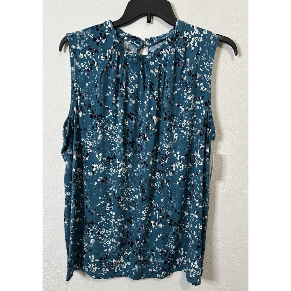 Croft & Barrow Blue Jubilee Thrift Blouse Tank Top Shirt Size 2XL
